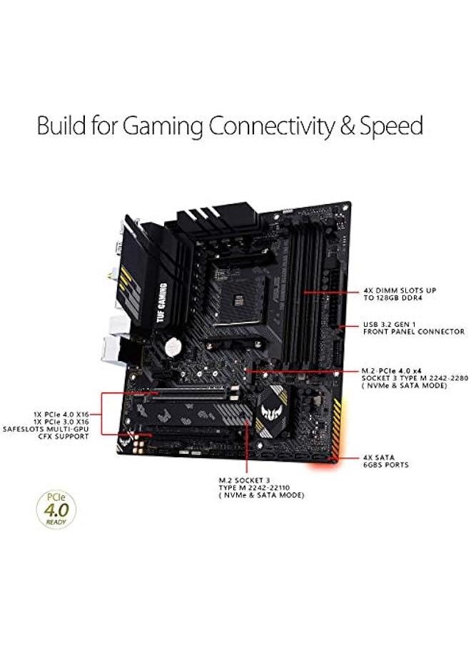 عربست بطاقة أم ATX للألعاب TUF Gaming B550-PLUS WiFi II AMD AM4 (Ryzen الجيل الثالث) (PCIe 4.0، LAN بسرعة 2.5 جيجابت، BIOS محدث، منفذ USB 3.2، تحكم رأسي للإضاءة RGB وتوافق Aura Sync)  - Image 4