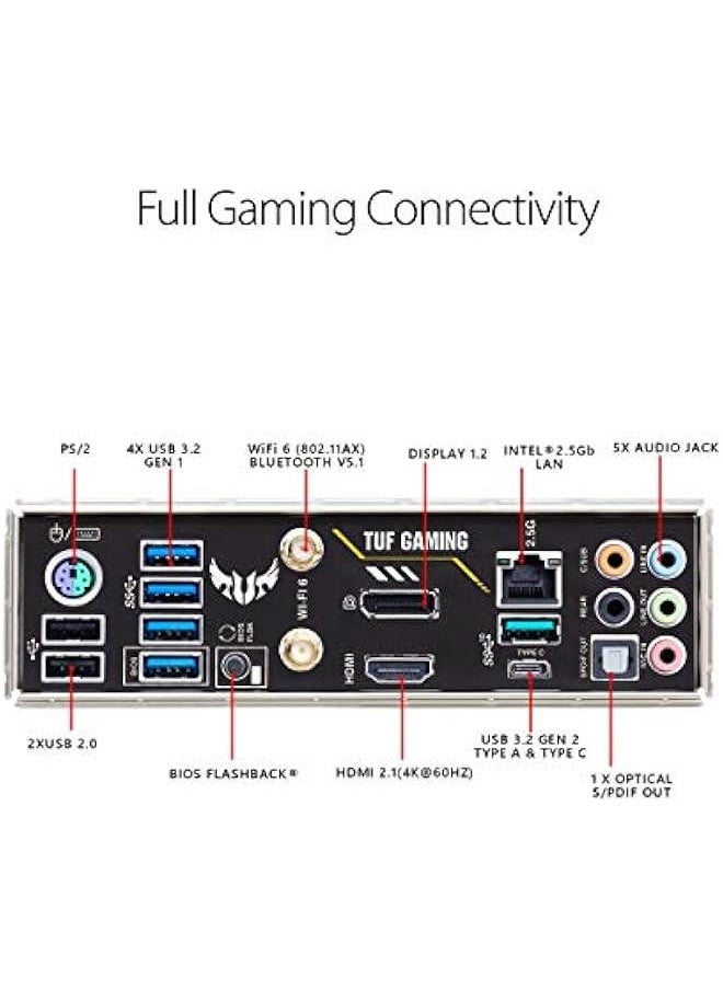 عربست بطاقة أم ATX للألعاب TUF Gaming B550-PLUS WiFi II AMD AM4 (Ryzen الجيل الثالث) (PCIe 4.0، LAN بسرعة 2.5 جيجابت، BIOS محدث، منفذ USB 3.2، تحكم رأسي للإضاءة RGB وتوافق Aura Sync)  - Image 5