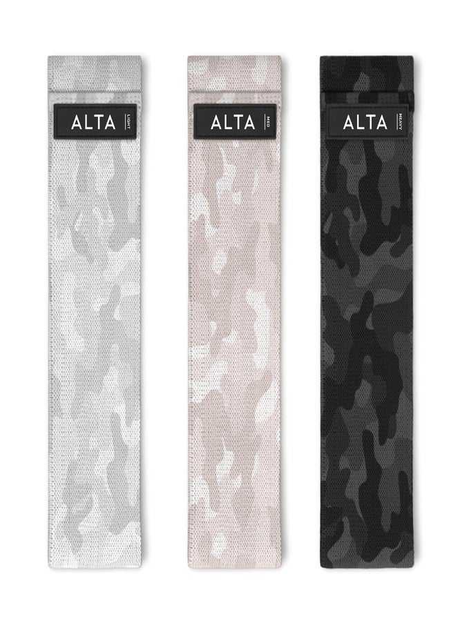 ALTA Booty Bands for Women - Premium Non-Slip Fabric Resistance Bands for Working Out - Cloth Resistance Bands for Legs, Fabric Exercise Bands, Leg Bands for Working Out Women, Looped Hip Bands Set - Image 1