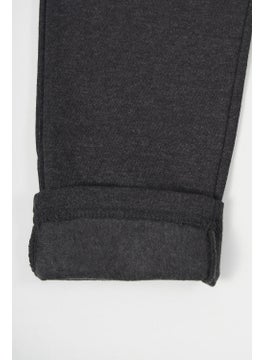 mmetalic Anthracite Thick Cotton Elastic Waist Side Pocket 5-6-7-8-9-10-11-12 Years Old Boy Tracksuit Bottoms  - Image 4