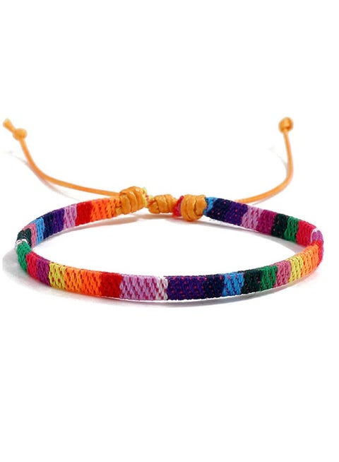 Elegant men and women bracelet with colorful design adjustable