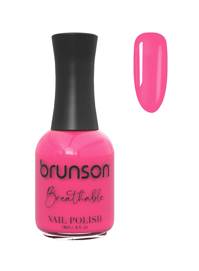 brunson Breathable Nail Polish Halal nail polish Wudu friendly Quick-Dry Vegan long lasting but easy peel off   18ml BH049