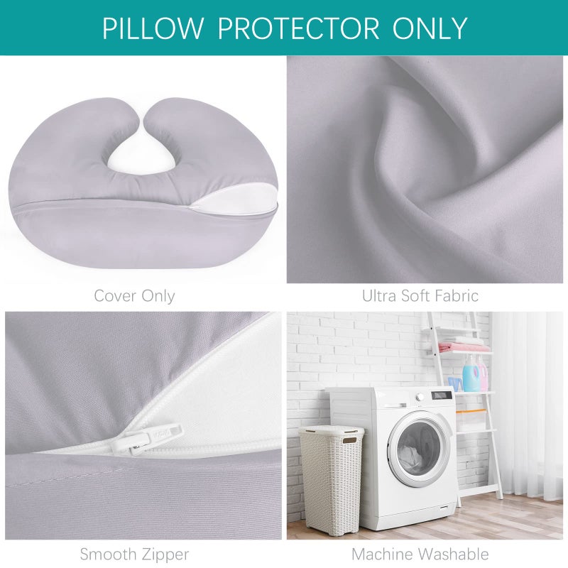 Biloban Nursing Pillow Cover 2 Pack Fit for Boppy Pillow, Breathable & Skin-Friendly Nursing Slipcovers for Breastfeeding Mom, Comfortable & Machine Washable Nursing Covers - Image 5