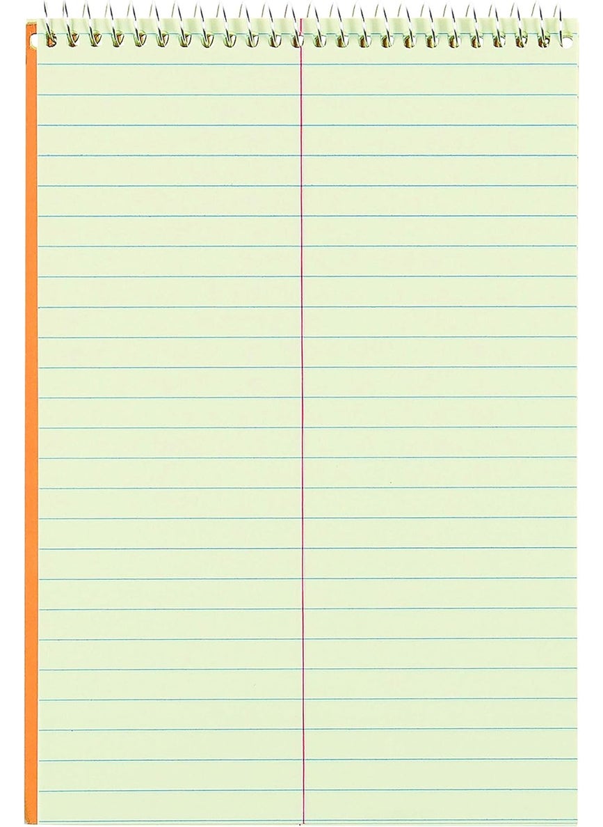 National National Brown Board Cover Steno Notebook Gregg Ruling Green EyeEase Paper 80 Sheets 6 x 925 x 6 inches Pack of 12 3674612  - Image 5