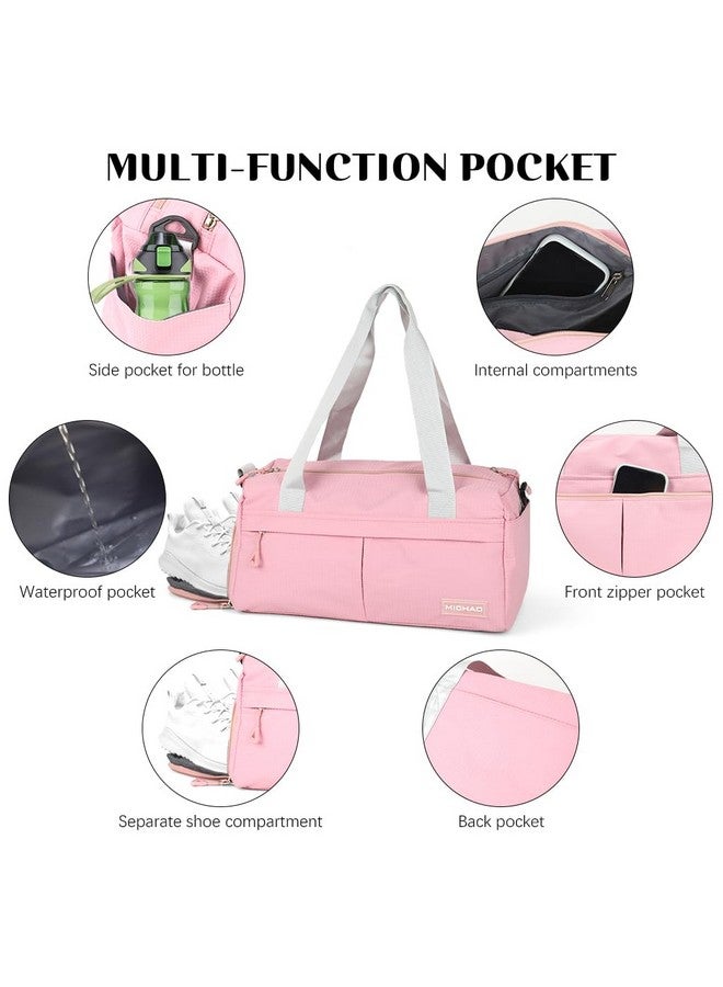 PALAY¬Æ Fitness Luggage Bag with Shoe Compartment Crossbody Bag with Handle & Shoulder Strap Fitness Bag Trip Duffle Bag Fashion Wateproof Nylon Carry-All Bag for Gym, Travel, Yoga, 38x19x19cm - Image 4