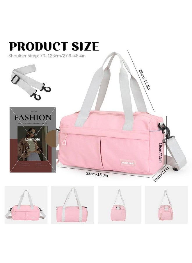 PALAY¬Æ Fitness Luggage Bag with Shoe Compartment Crossbody Bag with Handle & Shoulder Strap Fitness Bag Trip Duffle Bag Fashion Wateproof Nylon Carry-All Bag for Gym, Travel, Yoga, 38x19x19cm - Image 2