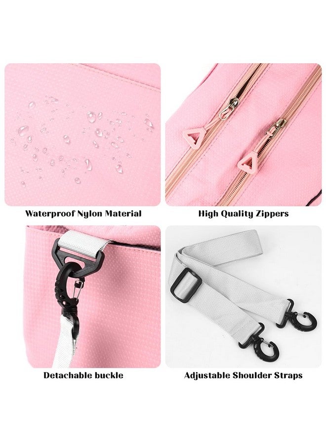 PALAY¬Æ Fitness Luggage Bag with Shoe Compartment Crossbody Bag with Handle & Shoulder Strap Fitness Bag Trip Duffle Bag Fashion Wateproof Nylon Carry-All Bag for Gym, Travel, Yoga, 38x19x19cm - Image 5