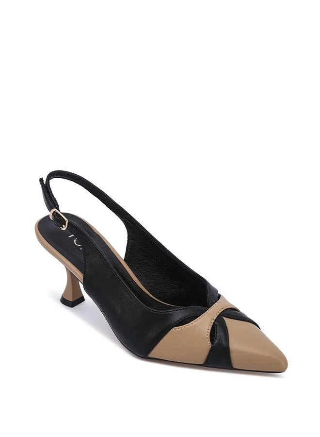 فايور Stylish Dual-Tone Tapered Slingback CD 009