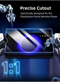 Lesha 【3 Pack】Screen Protector for PlayStation Portal Remote Player, High-Definition, 9H Hardness, Easy to Install, Fingerprint Resistant, 8 inch Sensitive Bubble-free Screen Film for PS5 Portal 2023  - Image 2