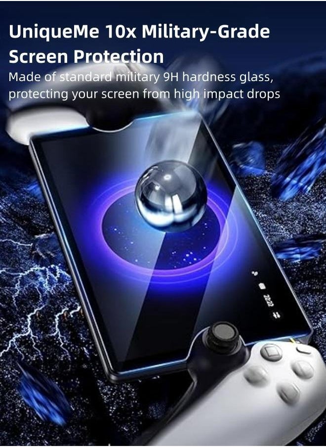 Lesha - 【3 Pack】Screen Protector for PlayStation Portal Remote Player, High-Definition, 9H Hardness, Easy to Install, Fingerprint Resistant, 8 inch Sensitive Bubble-free Screen Film for PS5 Portal 2023 - Image 1