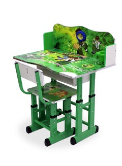 Multi Home Furniture MULTI HOME FURNITURE Kids Educational Study Table And Chair Set Adjustable Height MH-ST24 Green  - Image 2