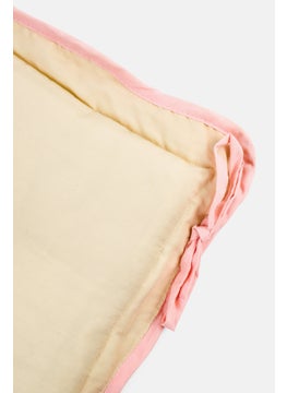 Muy Mucho Striped Seat Cushion 43 H x 43 L cm, White Combo  - Image 3
