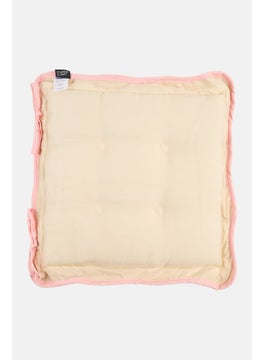 Muy Mucho Striped Seat Cushion 43 H x 43 L cm, White Combo  - Image 2
