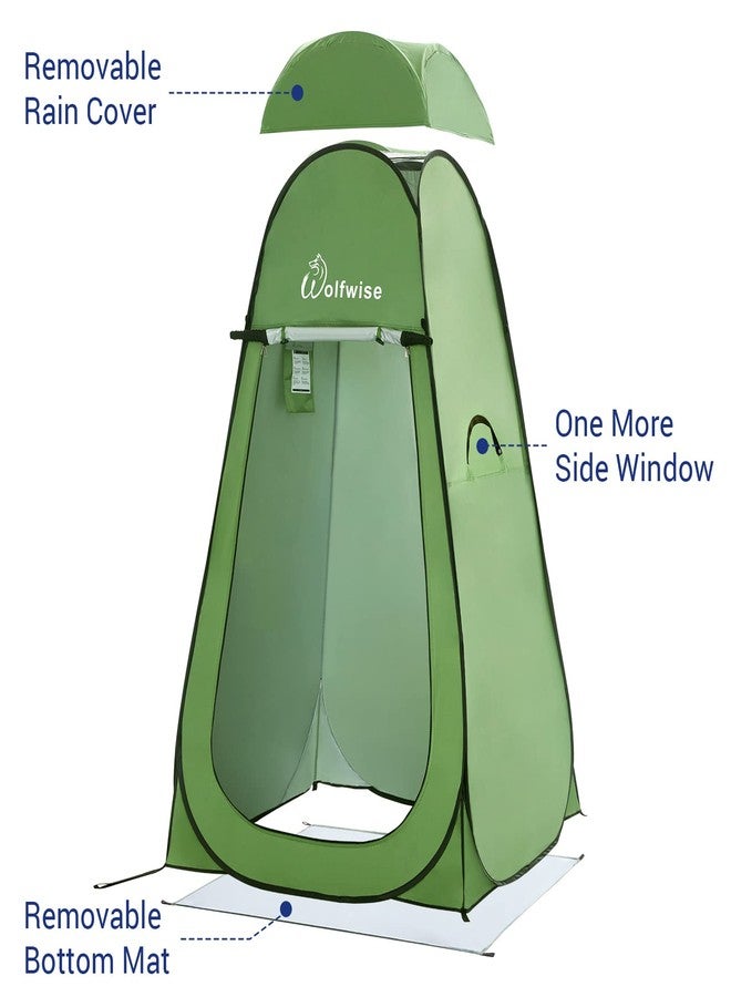 WolfWise Easy Pop Up Privacy Camping Shower Tent, Portable Outdoor Sun Shelter Camp Toilet Changing Dressing Room - Image 3