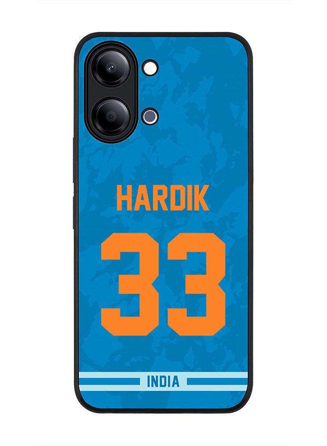 Stylizedd For vivo Y05 4G / Y6t 5G Case,Slim fit Camera Protection, Shockproof Thin Phone cover  - India Hardik Pandya, Jersey No 33 - Image 1