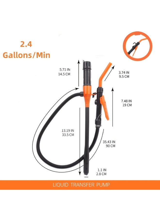 Battery Operated Electric Liquid Transfer Pump Designed for Vehicle Fuel and Household Fluid Transfer with Flexible Hose, Built In Filter Structure and Portable Handheld Operation for Garage and Home Use - Image 3