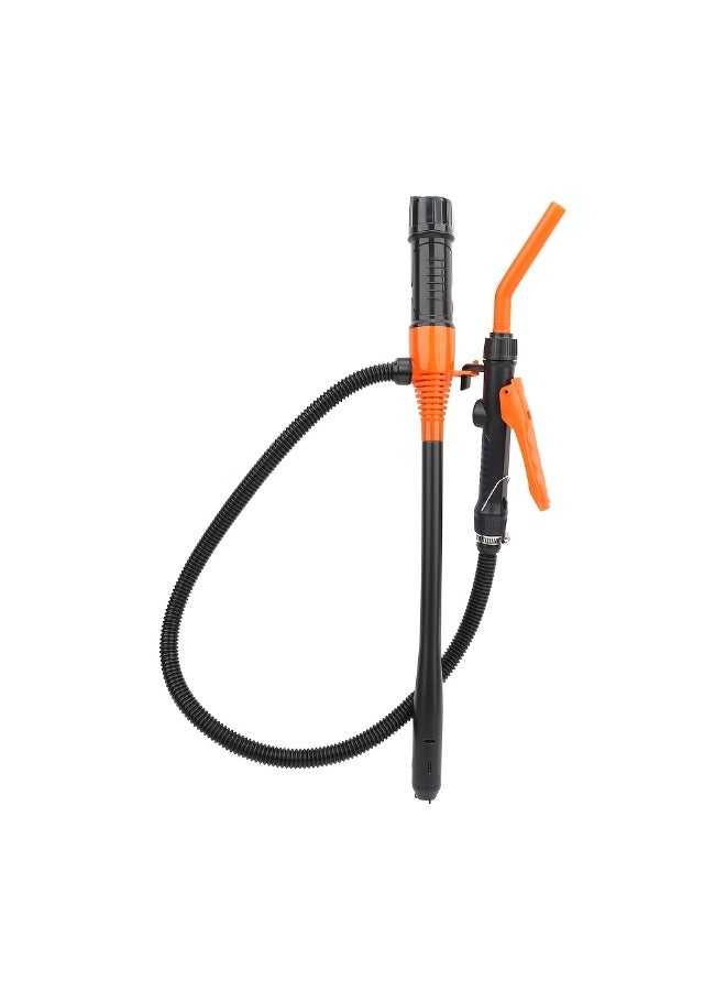 Battery Operated Electric Liquid Transfer Pump Designed for Vehicle Fuel and Household Fluid Transfer with Flexible Hose, Built In Filter Structure and Portable Handheld Operation for Garage and Home Use - Image 1