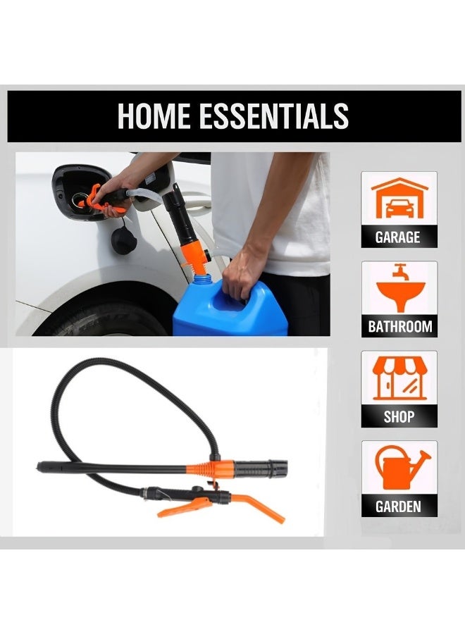 Battery Operated Electric Liquid Transfer Pump Designed for Vehicle Fuel and Household Fluid Transfer with Flexible Hose, Built In Filter Structure and Portable Handheld Operation for Garage and Home Use - Image 5