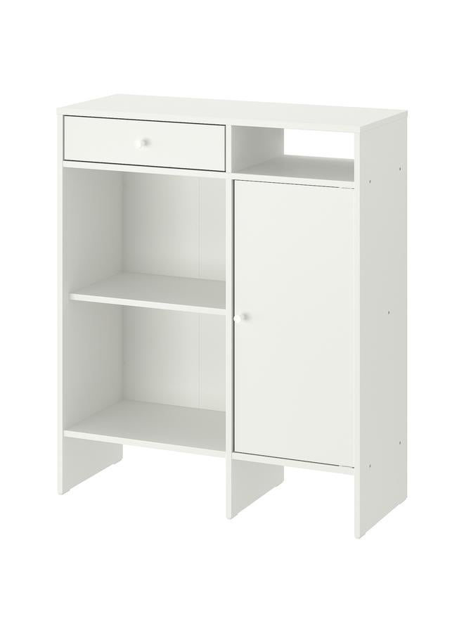 زبون خزانة جانبية، بيضاء، 78×92 سم - Image 1