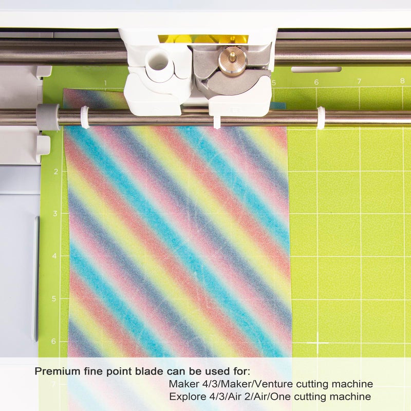AOSRY Premium Fine Point Blade Compatible with Maker 4/3/Maker/Explore 4/3/Venture/Explore Air 2/Air/One, Aosry Fine Point Blade Plus Housing for Cutting Glitter Vinyl/Cardstock, Faux Leather, Vellum Etc - Image 2