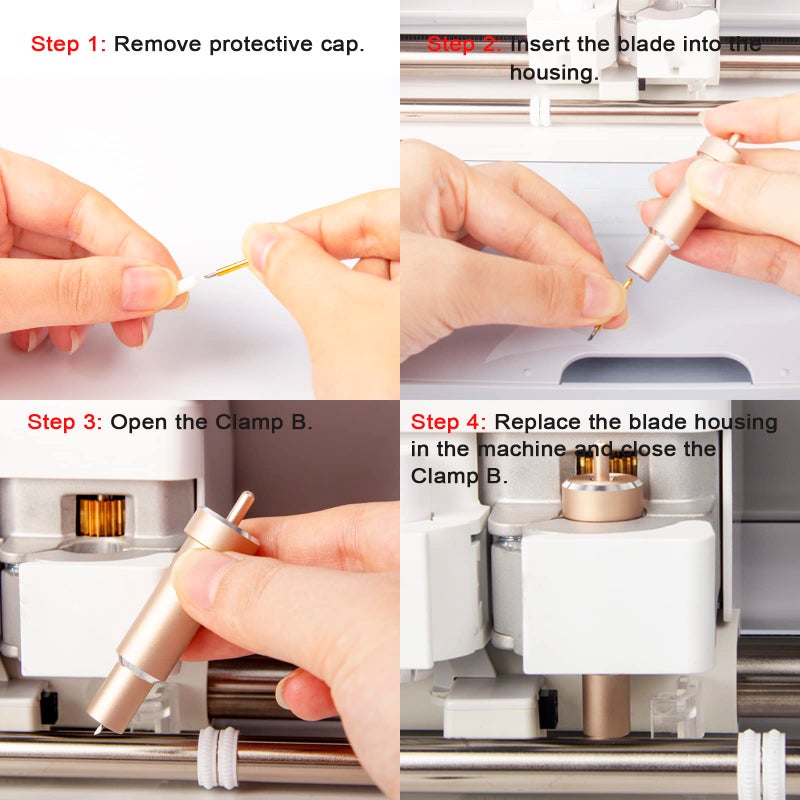 AOSRY Premium Fine Point Blade Compatible with Maker 4/3/Maker/Explore 4/3/Venture/Explore Air 2/Air/One, Aosry Fine Point Blade Plus Housing for Cutting Glitter Vinyl/Cardstock, Faux Leather, Vellum Etc - Image 5