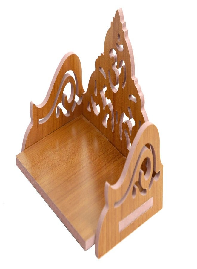 MS ENTERPRISE Wooden Singhasan Temple for God, Laddu Gopal Sinhasan for Pooja Mandir, Singhasan for Diwali, Durga Pooja, Navratri, Ganesh Chaturthi - Multicolor (5.5 * 6 * 8 Inch) (RED B) - Image 3