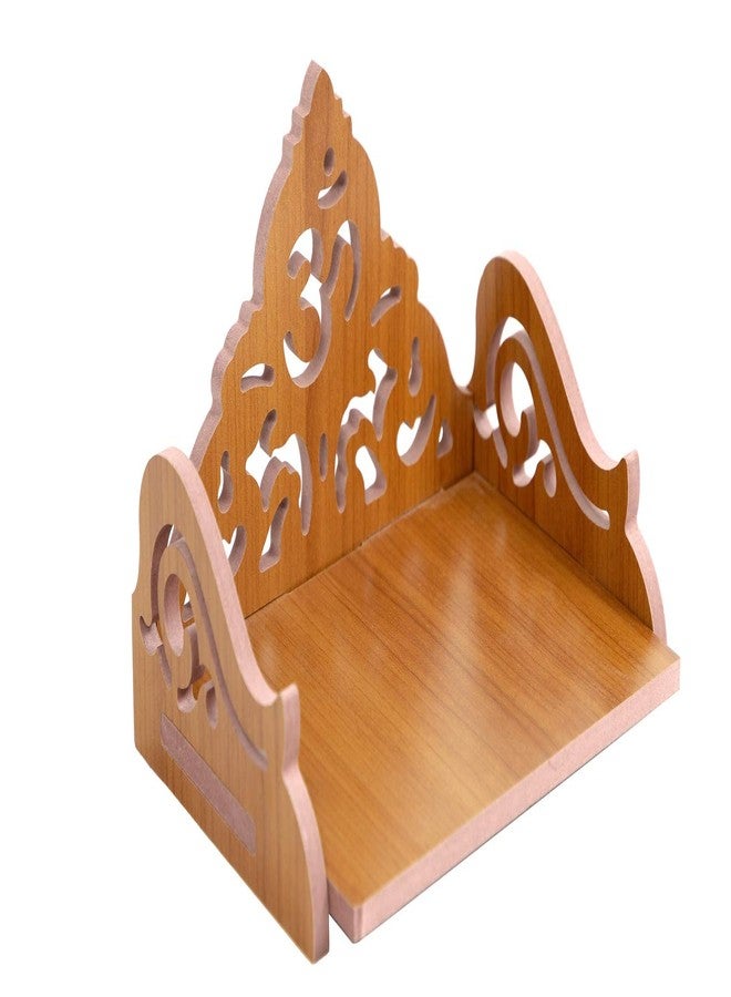 MS ENTERPRISE Wooden Singhasan Temple for God, Laddu Gopal Sinhasan for Pooja Mandir, Singhasan for Diwali, Durga Pooja, Navratri, Ganesh Chaturthi - Multicolor (5.5 * 6 * 8 Inch) (RED B) - Image 5