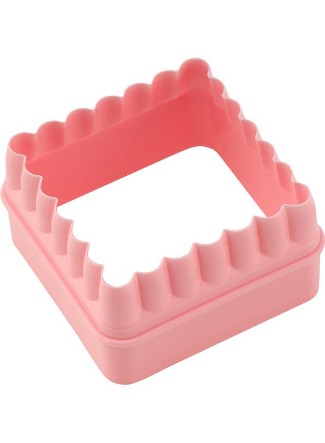 Royalford Double-Side Cookie Cutter- RF10966| Square Cookie Cutter, Fondant Cutter| Plastic Cookie Cutter| Pink and Blue Cutter| Set of 4 Multicolor - Image 3