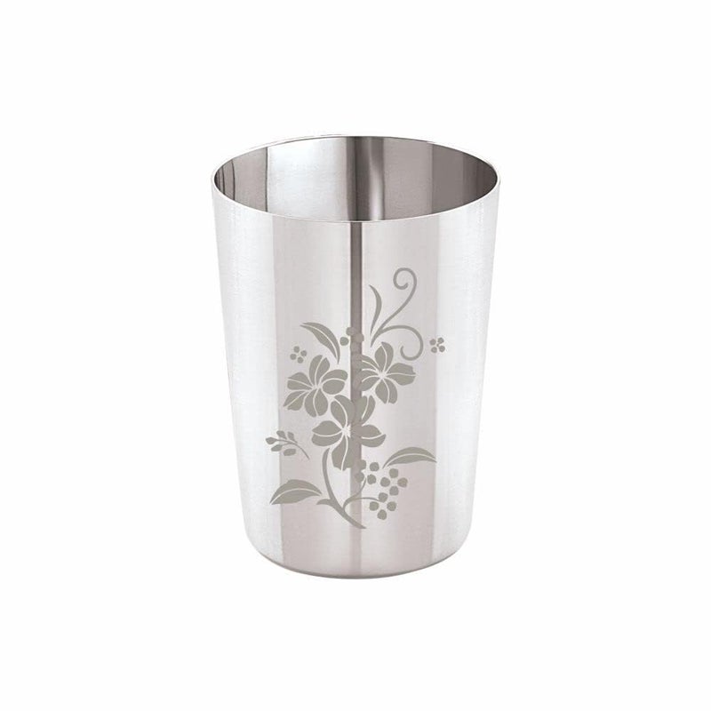 Neelam Neelam Stainless Steel 22 Gauge, 6 Pieces Mini Lazer Etching Dinner Set, Ideal Gifting Dinner Set, Ideal for Special Occasions Like Anniversary, Wedding, Housewarming Party, Dishwasher Safe - Image 5