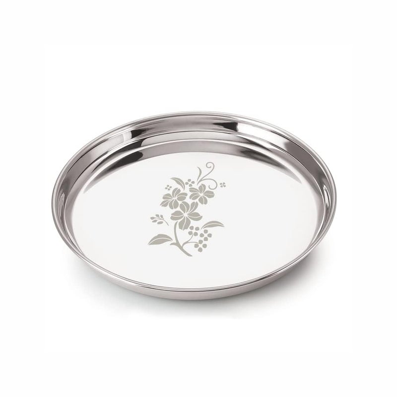 Neelam Neelam Stainless Steel 22 Gauge, 6 Pieces Mini Lazer Etching Dinner Set, Ideal Gifting Dinner Set, Ideal for Special Occasions Like Anniversary, Wedding, Housewarming Party, Dishwasher Safe - Image 4