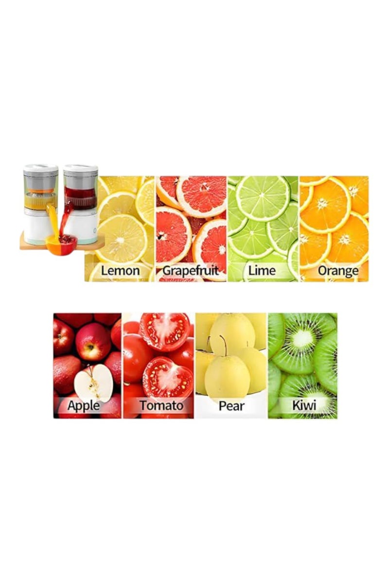 BPA-Free Electric Juicer – Rechargeable Citrus Juicer for Orange, Lemon & Grapefruit with Powerful Motor & Pour Spout  - Image 3