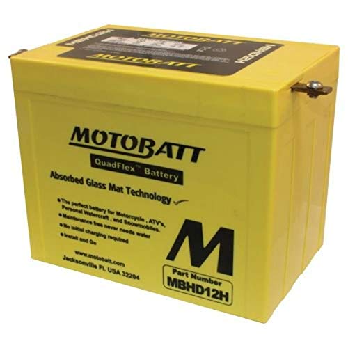 MotoBatt DB Electrical MBHD12H New Battery For Motobatt 33Ah, Harley-Davidson Fl, Flh Series 1340 1978-1984, 1200Cc 1965-1977, Ultranautics 1985-1986 Motorcycle YHD-12H Large - Image 1