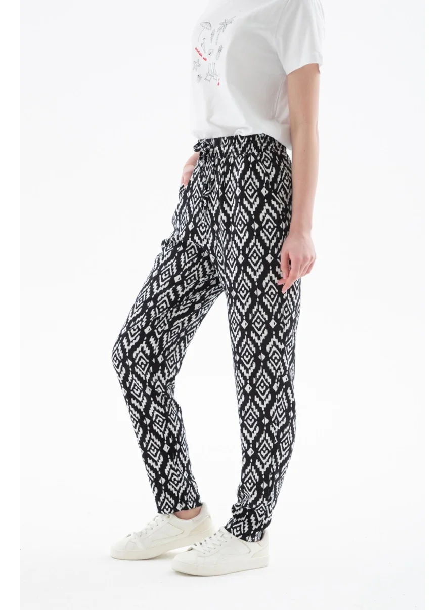 Fashion Friends 25Y0843K1 Women's Patterned Trousers