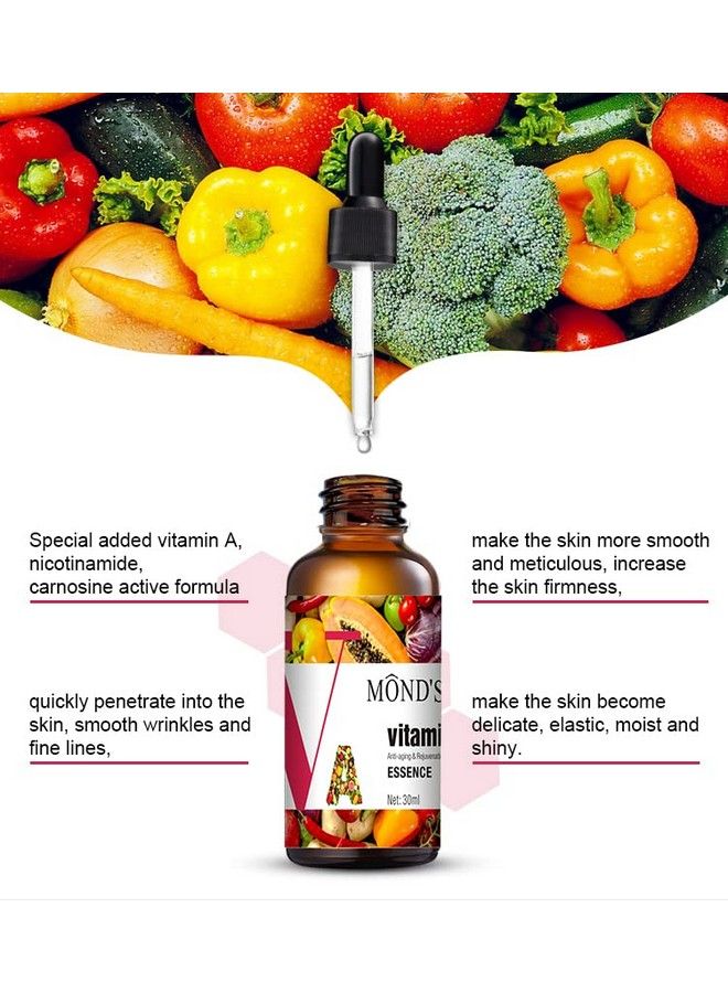 MOND'SUB Vitamin A Retinol Face Serum With Hyaluronic Acid And Vitamin E For Antiaging (Night Serum) 30Ml - Image 4