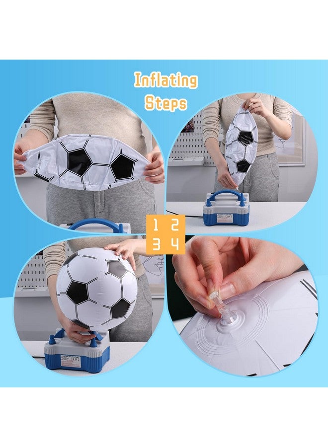 5Pcs Inflatable Balls, 12 Inch Inflatable Soccer Beach Balls For Kids Party Favors Summer Swimming Pool Beach Game