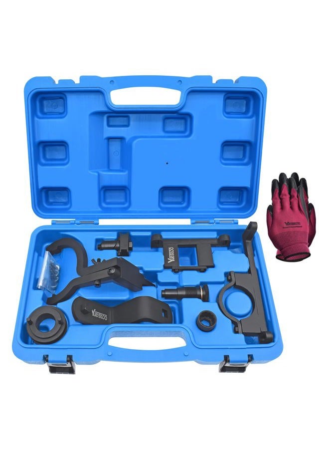 Yuesstloo Camshaft Timing Tool Kit, Compatible with Ford Land Rover Explorer Mustang Mercury Mountaineer L3 Mazda 4.0L V6 4015CC SOHC, with Carrying Case & Gloves - Image 1