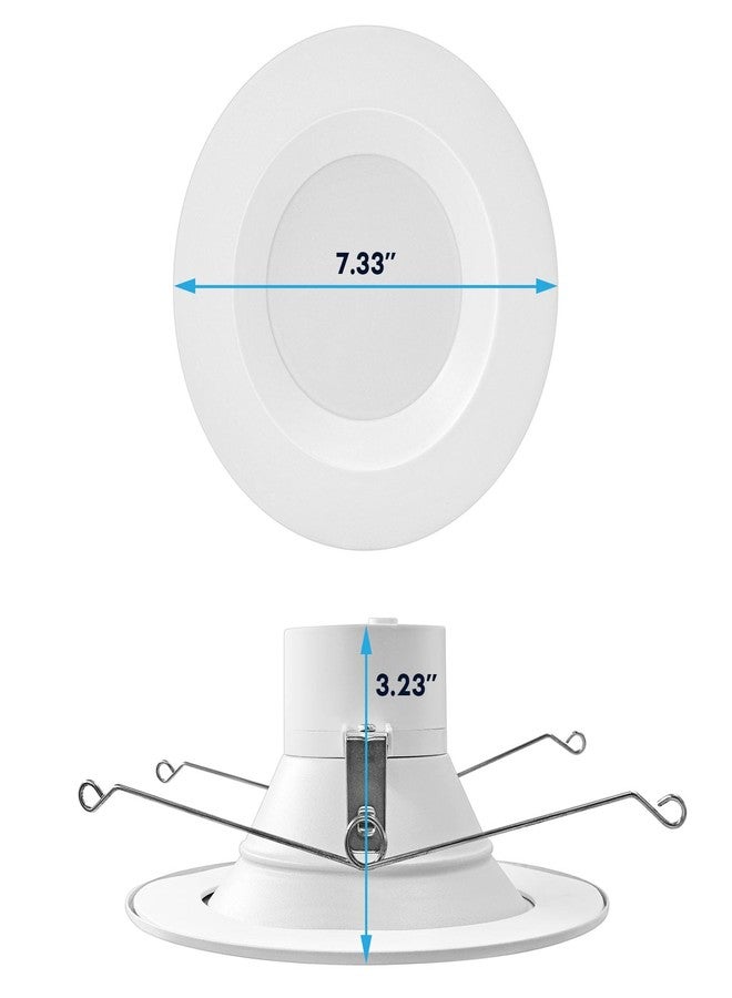 LUXRITE 5/6 Inch Retrofit LED Recessed Lighting, 17W=90W, 1500LM, 5CCT Color Selectable 2700K | 3000K | 3500K | 4000K | 5000K, Dimmable Can Light, CRI 90, Wet Rated, Energy Star, ETL (4 Pack) - Image 5