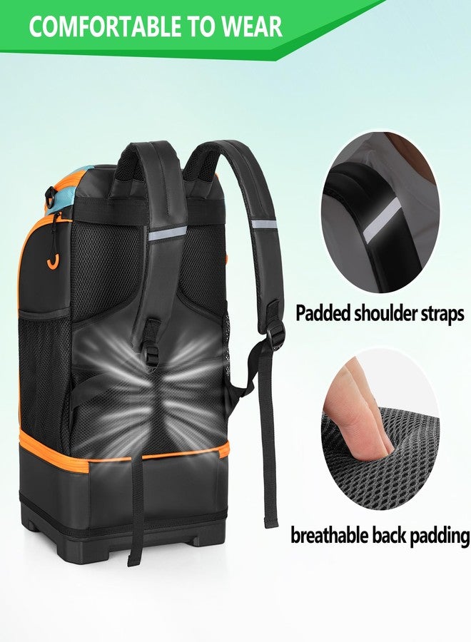 Smasrob 35L Swim Bag with Hard Shoe Compartment and 2 Insulated Sections, Swim Backpack for Swimmers with Multiple Pockets - Image 5