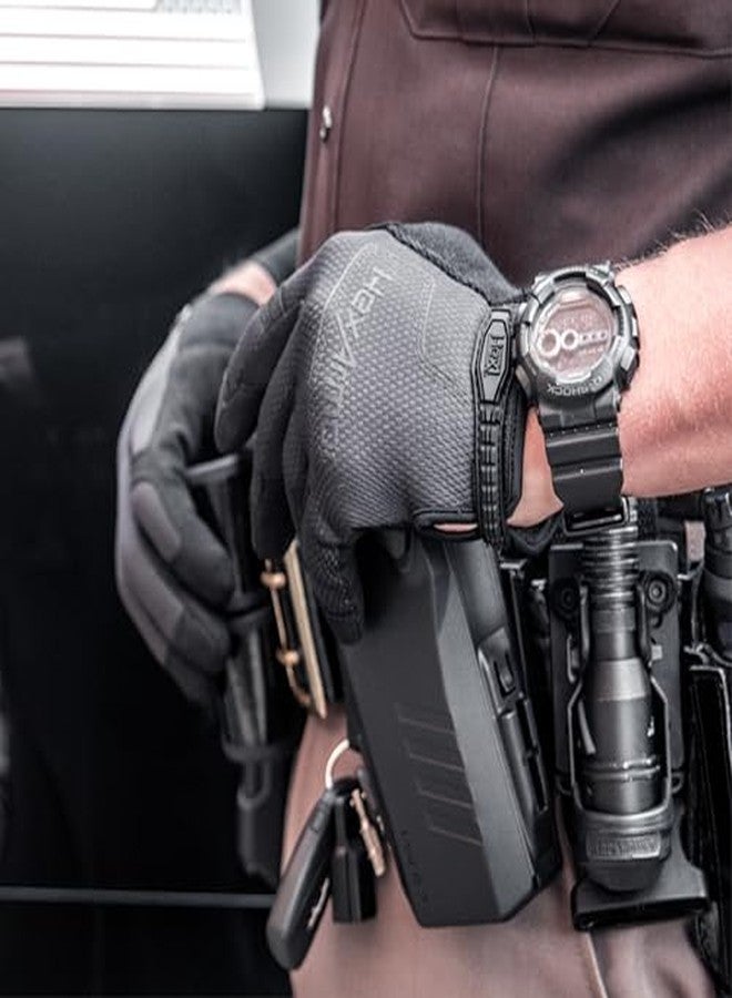 HexArmor Law Enforcement Search Safety Tactical Black Work Gloves, HexBlue 2132 Series - Image 4