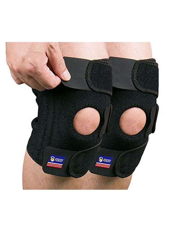FEGSY Adjustable Knee Cap Support Brace For Knee Pain, Gym Workout, Running, Arthritis, And Protection For Men And Women,Non Toxic (2), Free Size - Image 1