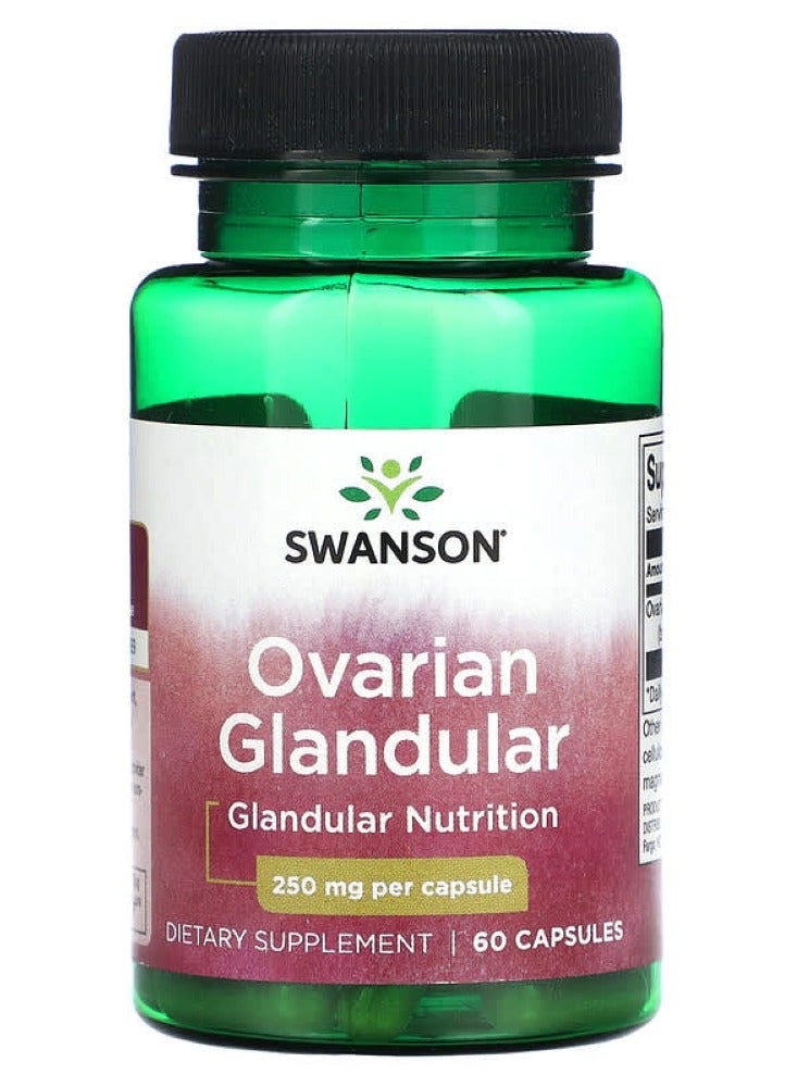 Swanson, Ovarian Glandular, 250 mg, 60 Capsules