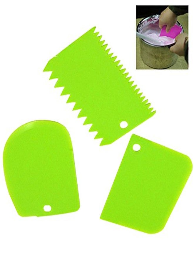 Futaba Cake decorating scraper Baking Tools - 3 Pcs - Green - Image 5