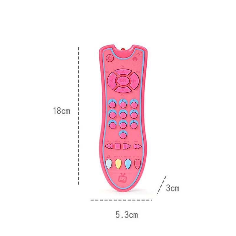 Kids Musical TV Remote Control Toy with Light and Sound Baby Early Education Toy 3 language Modes(English/French/ Spanish)for Toddlers Boys Girls - Image 3