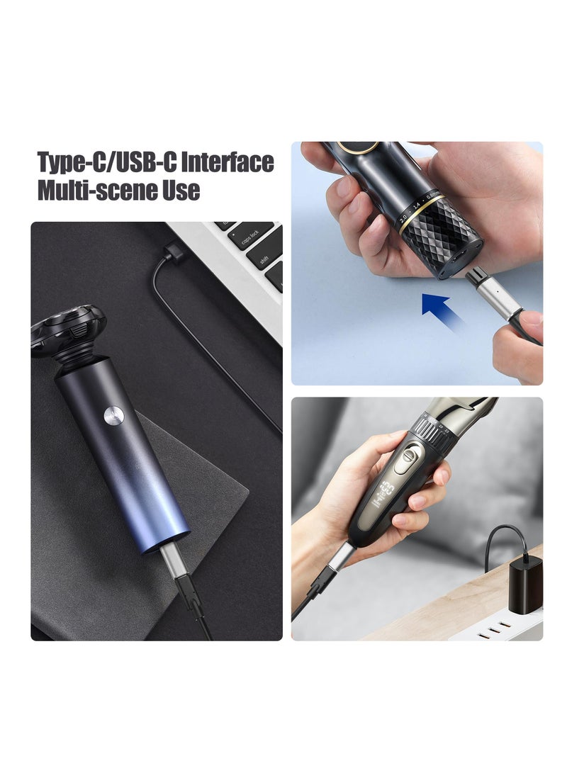 Excefore Type-C Shaver Charger Adapter, Shaver USB PD Adapter 5V 8V 15V, Charging Converter for Philips, Norelco, Oneblade, QP2520, QP2515, QP2620, A00390, HQ850, QP2530, USB Converter - Image 2