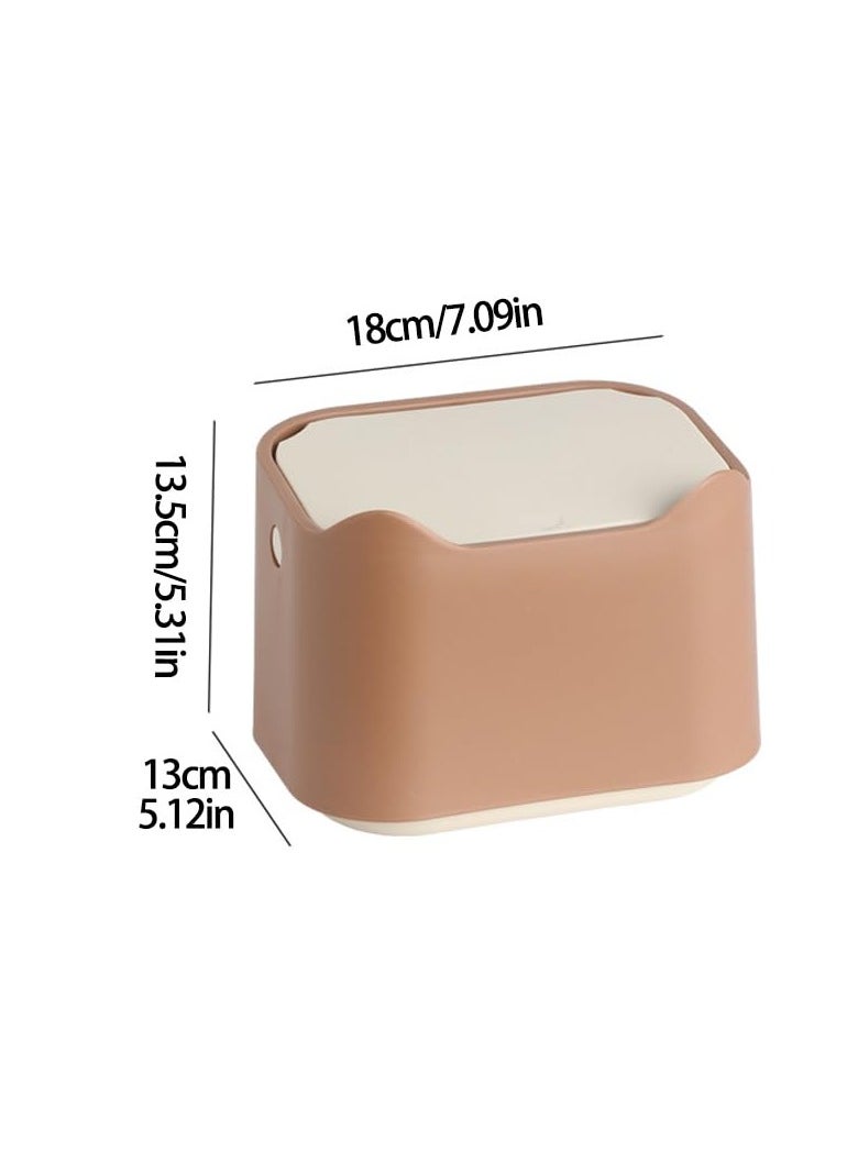 Generic - Cat Litter Bin With Push-On Lid, Cat Litter Box Waste Disposal System For Odor Control, Slim Cat Litter Bin Disposal System (Pink) - Image 1