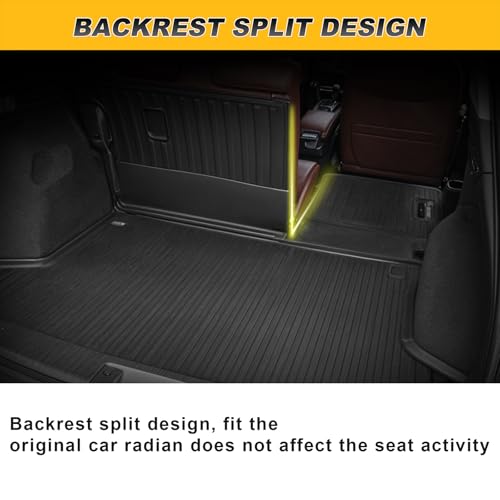 TTX LIGHTING Cargo Liner & Backrest Mat Fit for Honda HR-V HRV 2016-2022 AWD: Cargo Mat with Backrest Mat Behind 2nd Row Back Seat Protector - All Weather Protection Trunk Mat with Back Seat Cover HRV Accessories - Image 3
