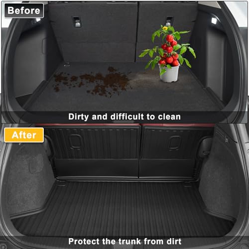 TTX LIGHTING Cargo Liner & Backrest Mat Fit for Honda HR-V HRV 2016-2022 AWD: Cargo Mat with Backrest Mat Behind 2nd Row Back Seat Protector - All Weather Protection Trunk Mat with Back Seat Cover HRV Accessories - Image 2