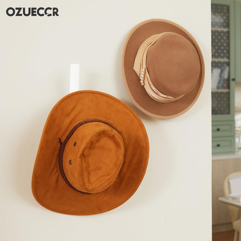 Ozueccr تخزين قبعة Ozueccr لقبعات البيسبول - حامل قبعة قوي موفر للمساحة على شاشة الحائط للقبعات وحقائب الملابس والمناشف - سهل التركيب وشماعة منظم للتخزين على الحائط مثبتة على الحائط - Image 3