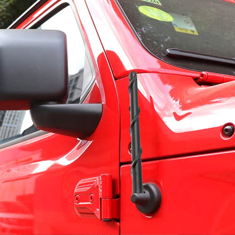 BASIKER Antenna for Jeep Wrangler Gladiator JL JK JT Rubicon Sahara 2007-2025, Short Jeep Wrangler Unlimited Sport 4xe Willys Mojave Antenna Replacement, 7 Inch Jeep Wrangler Gladiator Accessories - Image 2