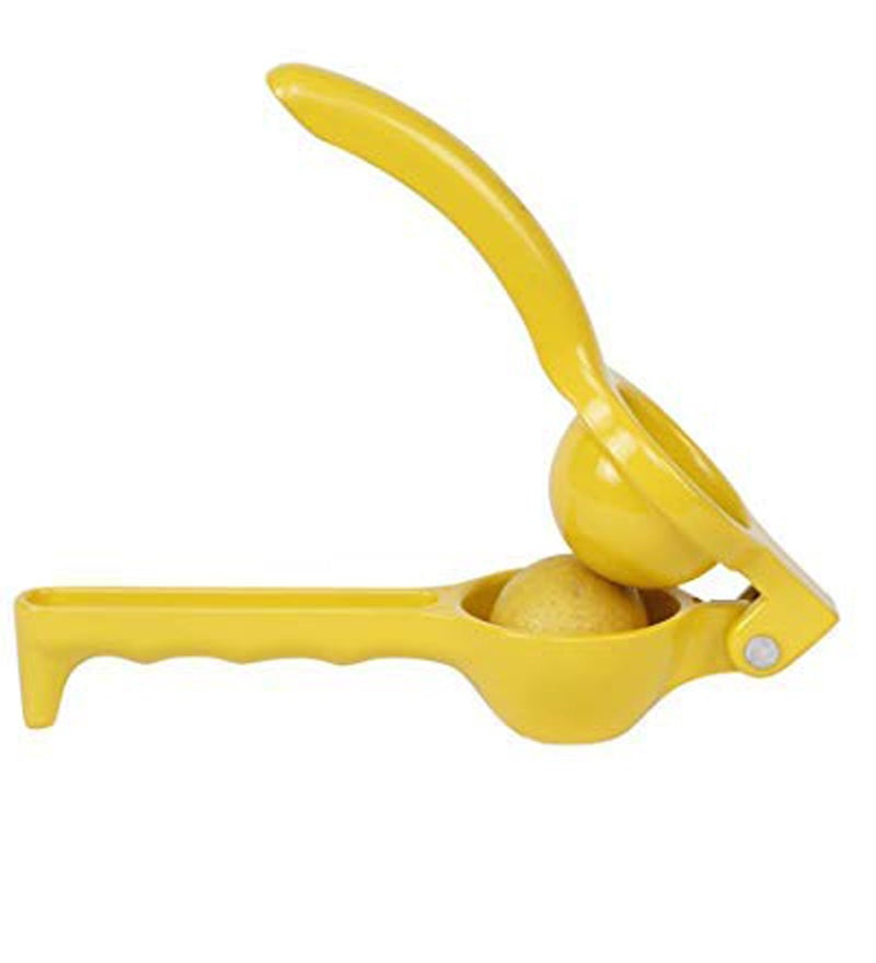 Elan Aluminium Citric Lemon Lime Juice Squeezer | Manual Citrus Press | Juice Extractor | Lemon Crusher | Nimbu Presser (Yellow) - Image 5